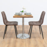 Silver-Round-Cafe-&-Bistro-Table-Reclaimed-Solid-Wood-Style-2