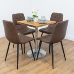 Silver-Round-Cafe-&-Bistro-Table-Reclaimed-Solid-Wood-Style-7