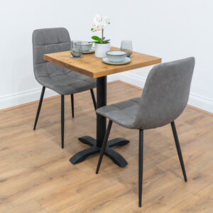 Black-X-base-cafe-&-bistro-table-reclaimed-timber-style-1
