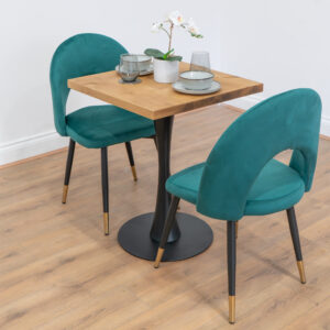 black-round-cafe-&-bistro-table-reclaimed-timber-style-1