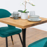 Black-round-tapered-cafe-&-bistro-table-reclaimed-timber-style-5