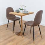 Rose-Gold-Round-Cafe-&-Bistro-Table-Solid-Oak-Style-1