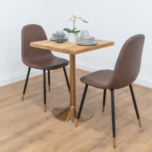 Rose-Gold-Round-Cafe-&-Bistro-Table-Solid-Oak-Style-1