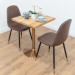 Rose-Gold-Round-Cafe-&-Bistro-Table-Solid-Oak-Style-2