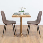 Rose-Gold-Round-Cafe-&-Bistro-Table-Solid-Oak-Style-4