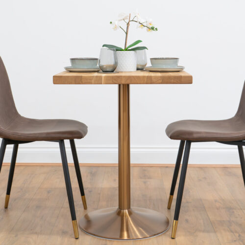 Rose-Gold-Round-Cafe-&-Bistro-Table-Solid-Oak-Style-5