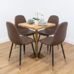 Rose-Gold-Round-Cafe-&-Bistro-Table-Solid-Oak-Style-7