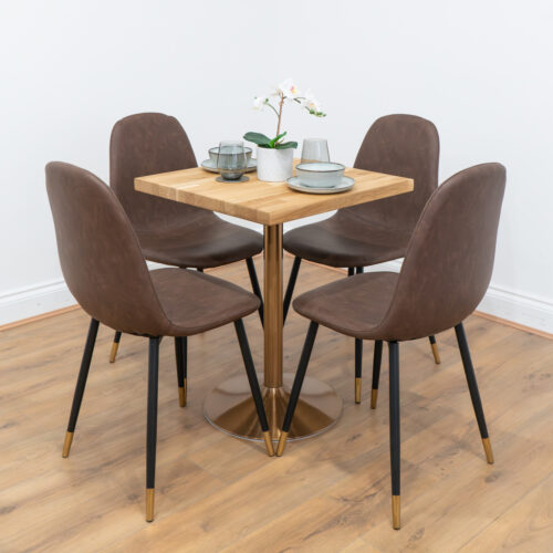 Rose-Gold-Round-Cafe-&-Bistro-Table-Solid-Oak-Style-7