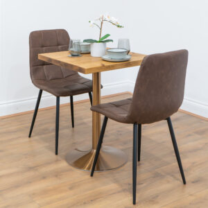 Rose-Gold-Round-Cafe-&-Bistro-Table-Reclaimed-Solid-Wood-Style-1